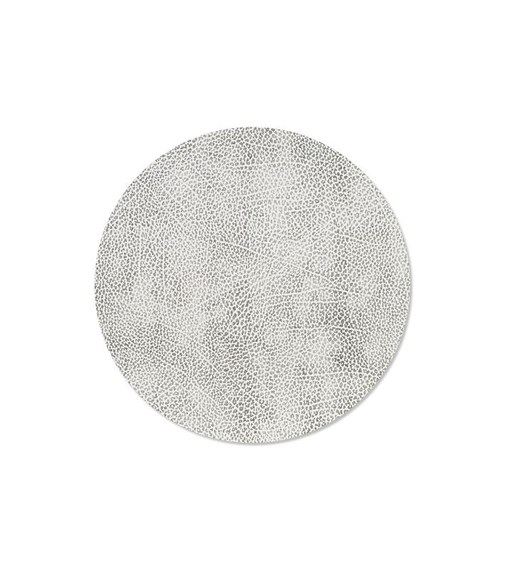 Tovaglietta Hippo Circle White Grey 30 cm - Lind DNA