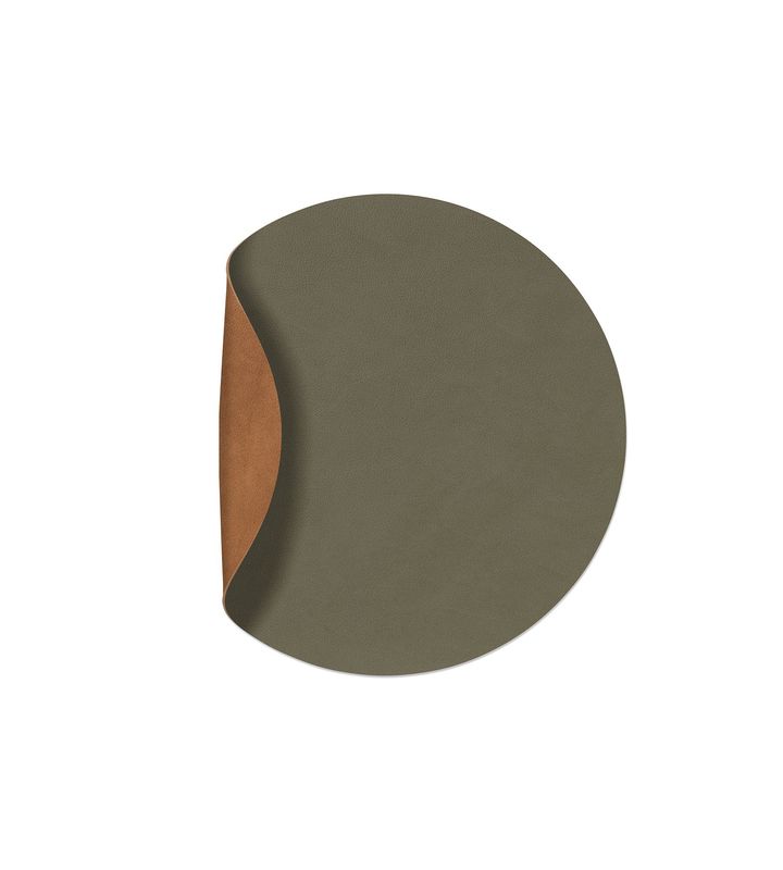 Tovaglietta Double Circle Nupo Army Green/ Nupo Nature 30 cm - Lind DNA