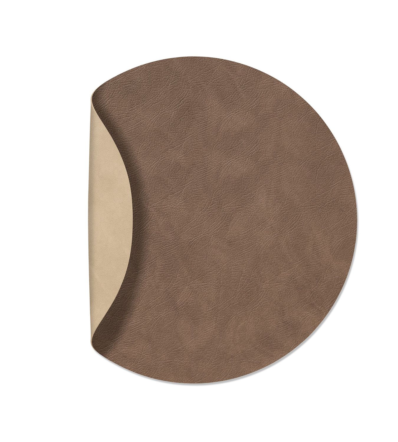 Tovaglietta Double Circle Cloud Brown/ Nupo Sand 40 cm - Lind DNA