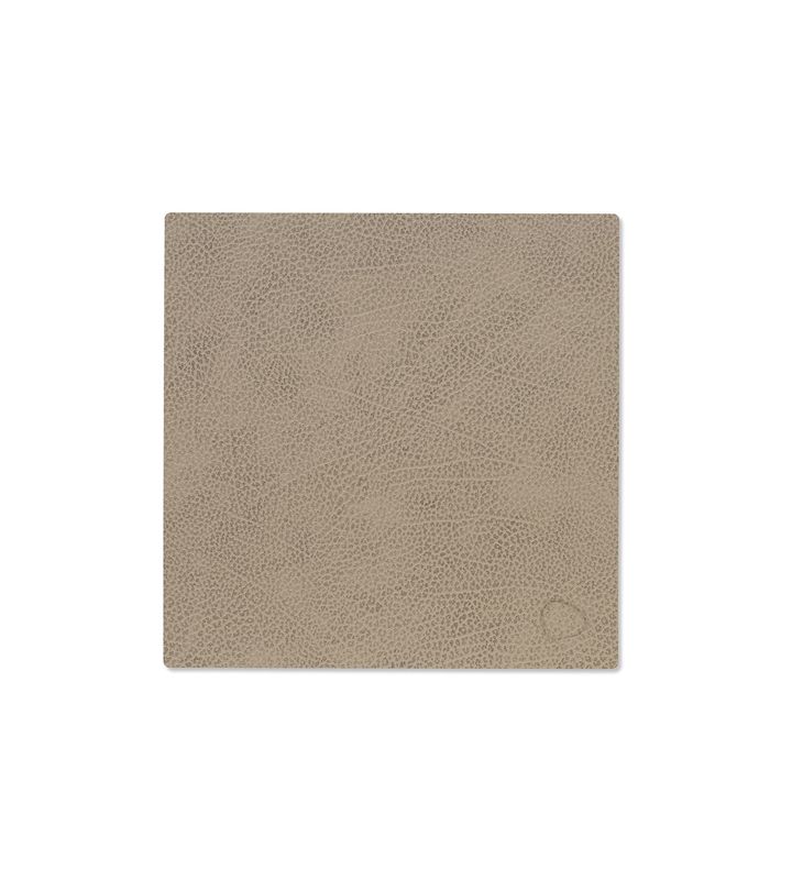 Tovaglietta Hippo Square Warm Grey 28x28 cm - Lind DNA
