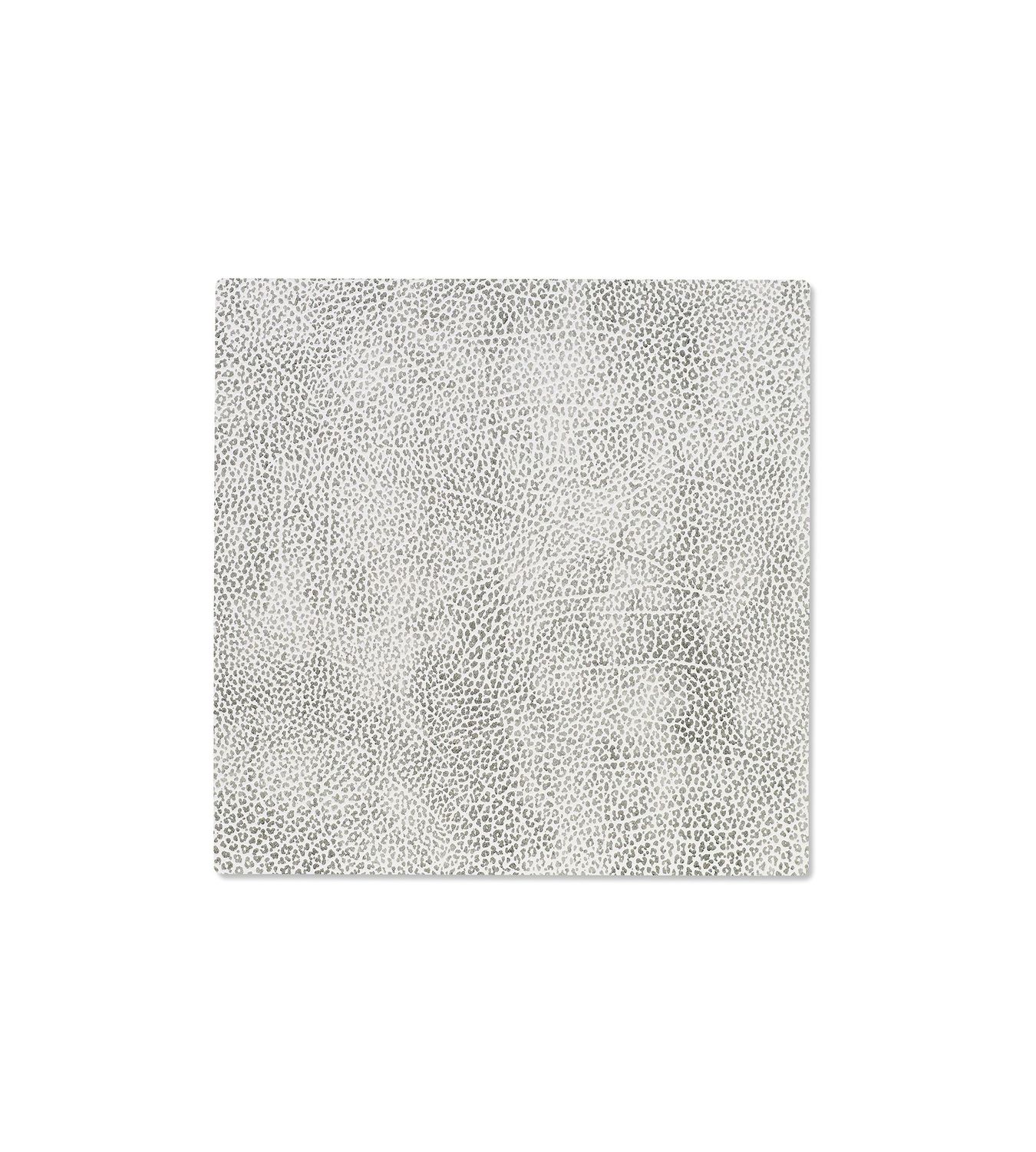 Tovaglietta Hippo Square White Grey 28x28 cm - Lind DNA