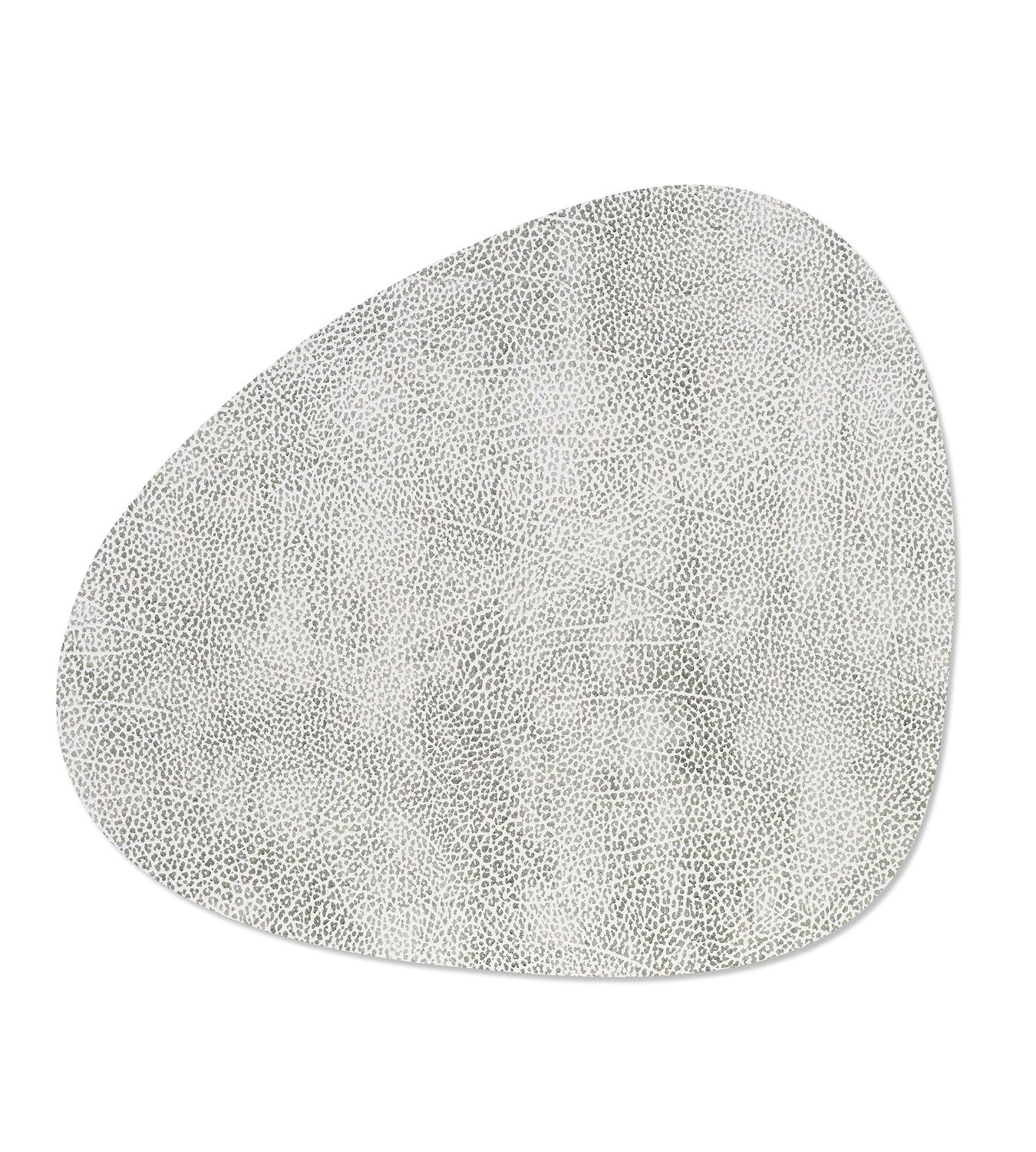 Tovaglietta Hippo Curve White Grey 37x44 cm - Lind DNA