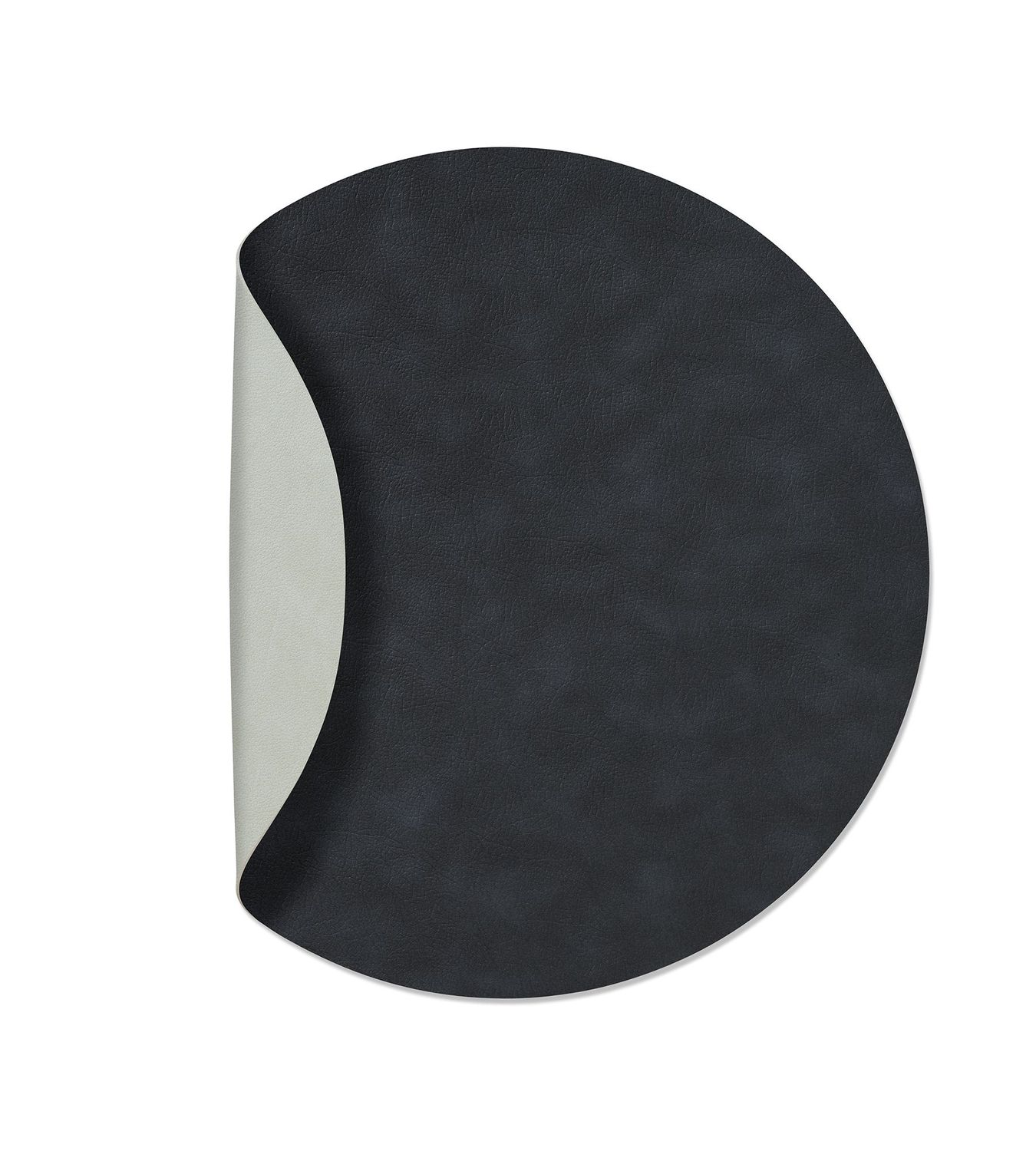 Tovaglietta Double Circle Cloud Black/ Nupo Metallic 40 cm - Lind DNA