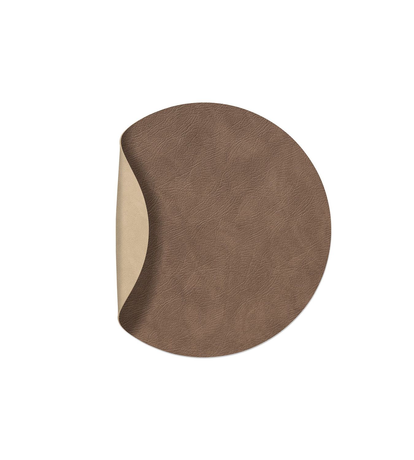 Tovaglietta Double Circle Cloud Brown/ Nupo Sand 30 cm - Lind DNA