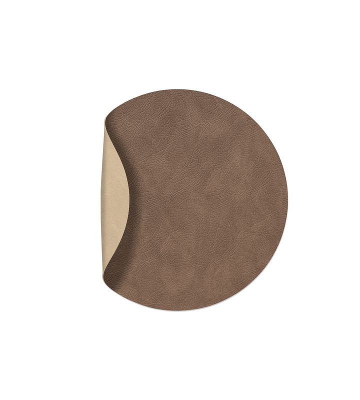 Tovaglietta Double Circle Cloud Brown/ Nupo Sand 30 cm - Lind DNA