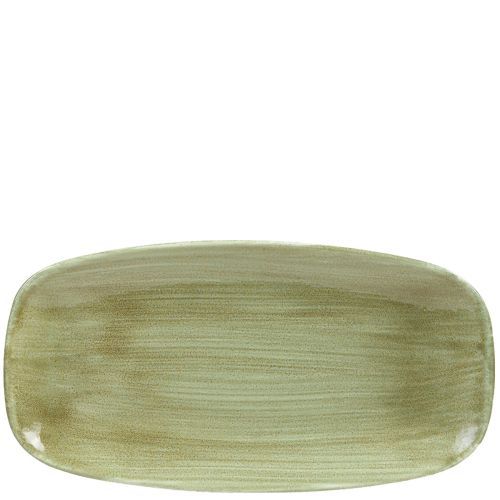 Piatto Oblungo 29,8 X 15,3 Cm Stonecast Patina Burnished Green - Churchill