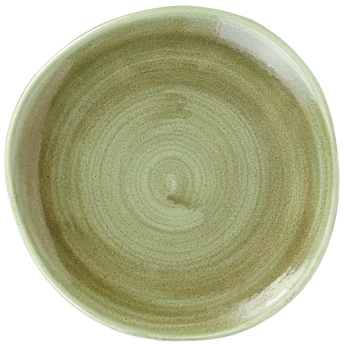 Piatto Piano Organic 21 Cm Stonecast Patina Burnished Green - Churchill