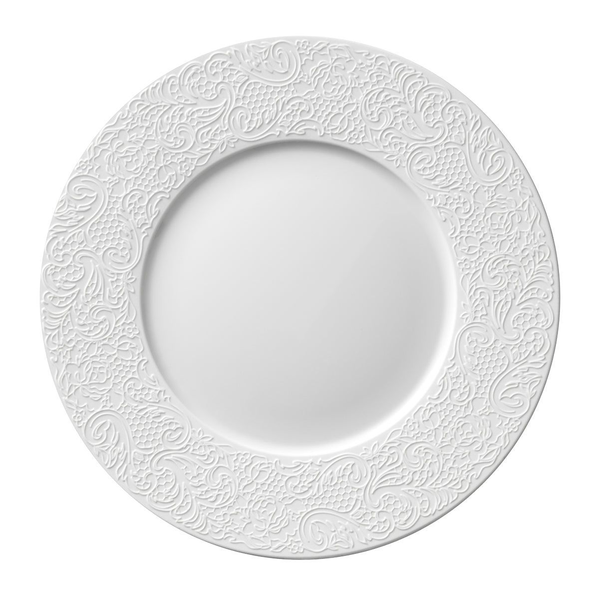 Piatto piano 28 cm Collection L Couture Bianco - Degrenne