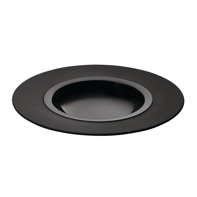 Piatto fondo gourmet 23 cm Black Onyx Bahia - Degrenne