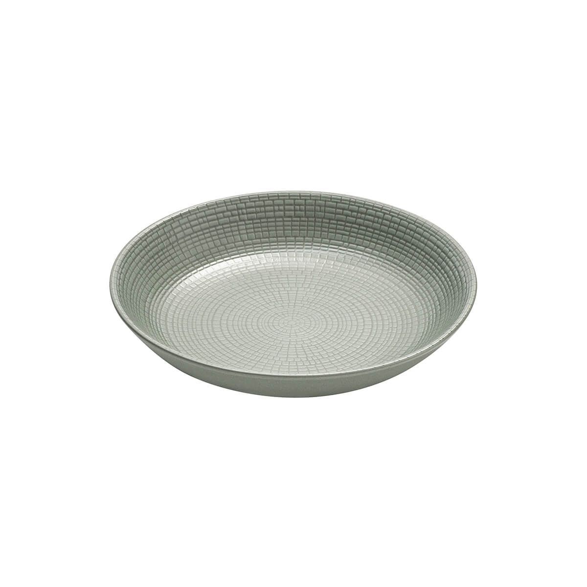 Piatto fondo 21 cm Jade Green Modulo Nature - Degrenne