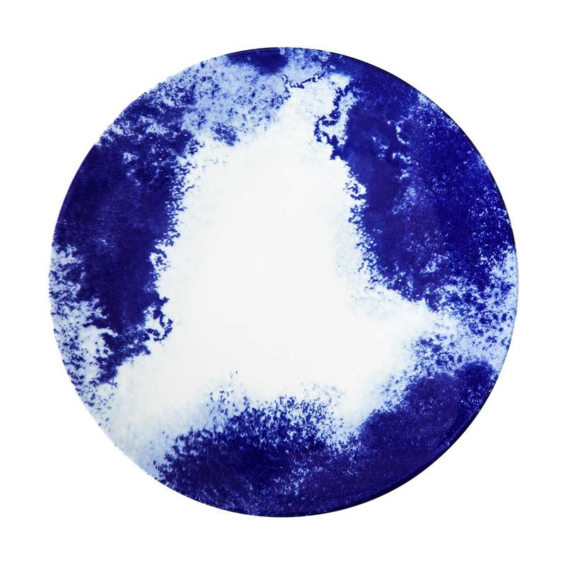 Piatto piano 26 cm Blue Shades Watercolor - Degrenne