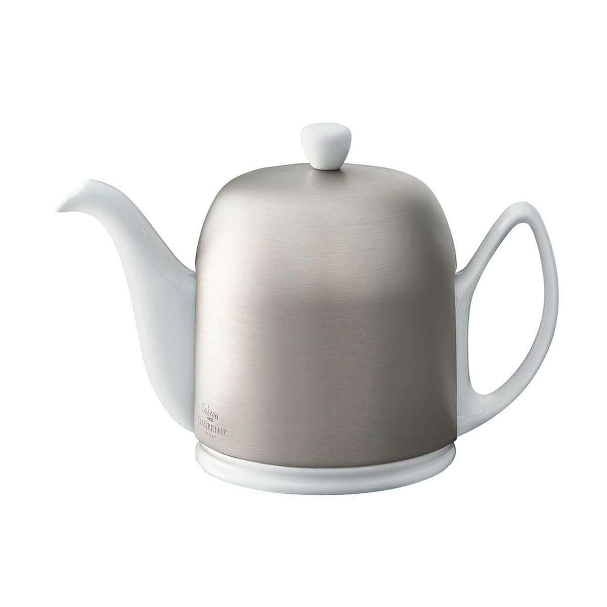 Teiera 100 cl Bianco Argentato Salam - Degrenne