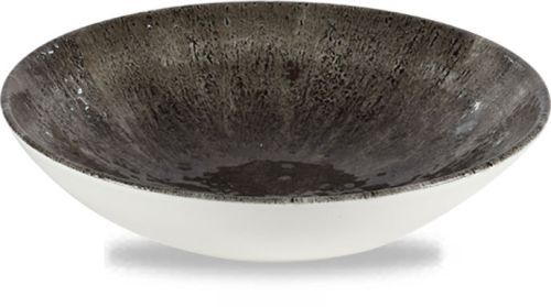 Piatto Fondo 24,8 Cm Studio Prints Stone Quartz Black - Churchill