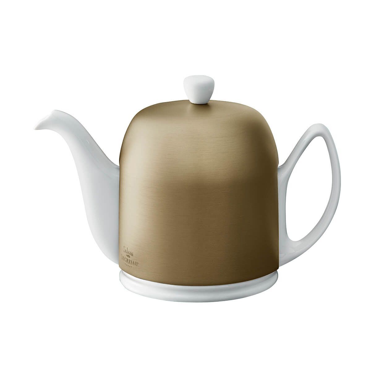 Teiera 100 cl Bianco Bronzo Salam - Degrenne