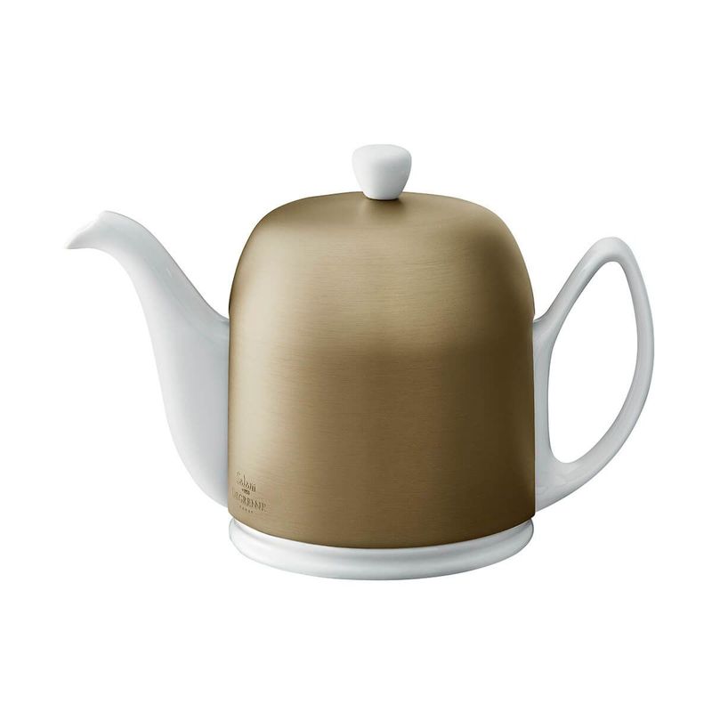 Teiera 100 cl Bianco Bronzo Salam - Degrenne