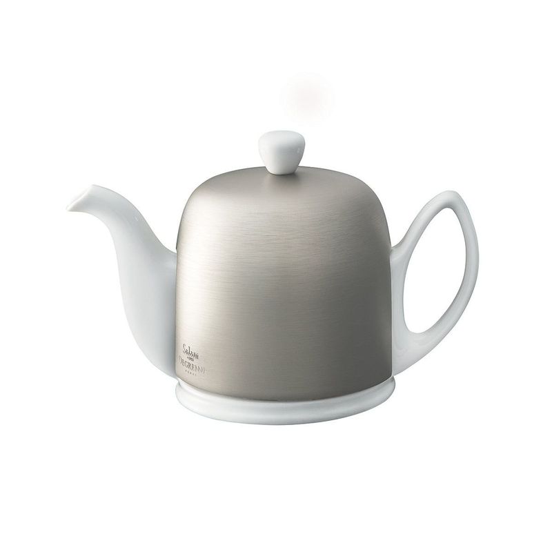 Teiera 70 cl Bianco Argentato Salam - Degrenne