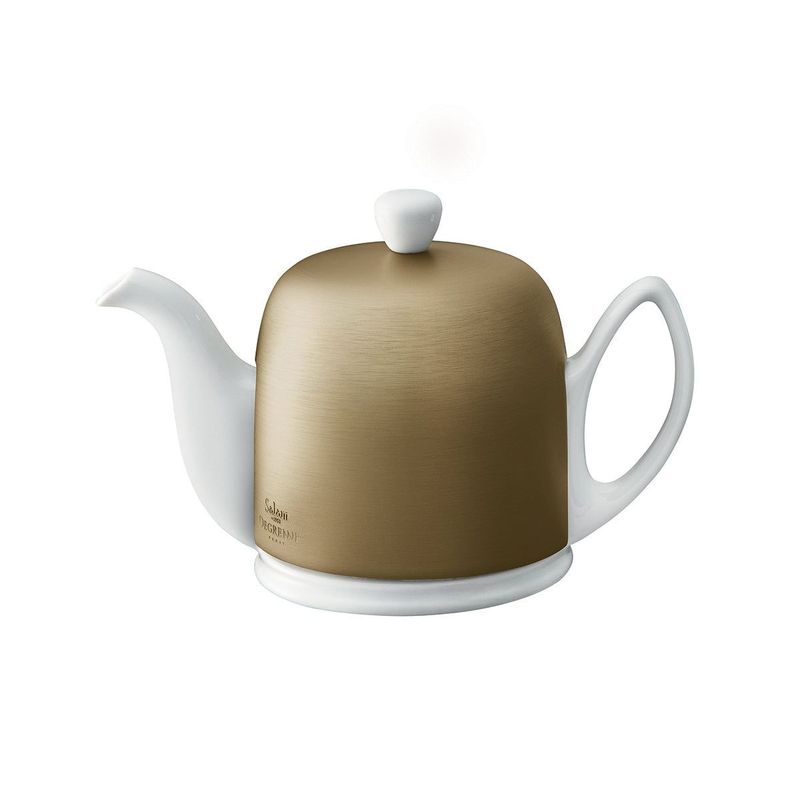 Teiera 70 cl Bianco Bronzo Salam - Degrenne