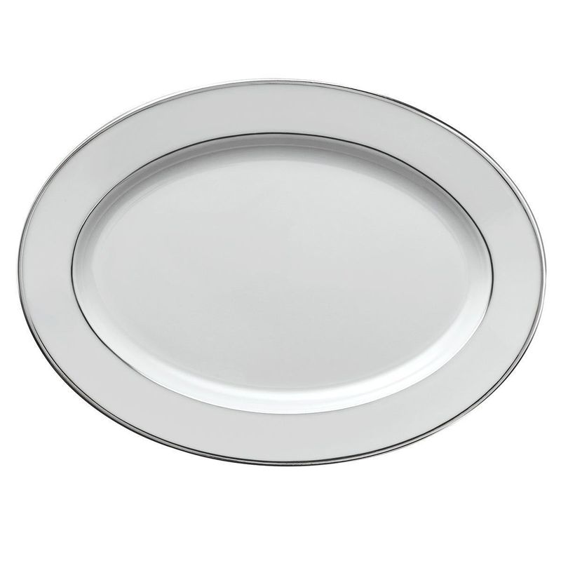 Piatto ovale 36,5 x 26,5 cm Galon Platine - Degrenne