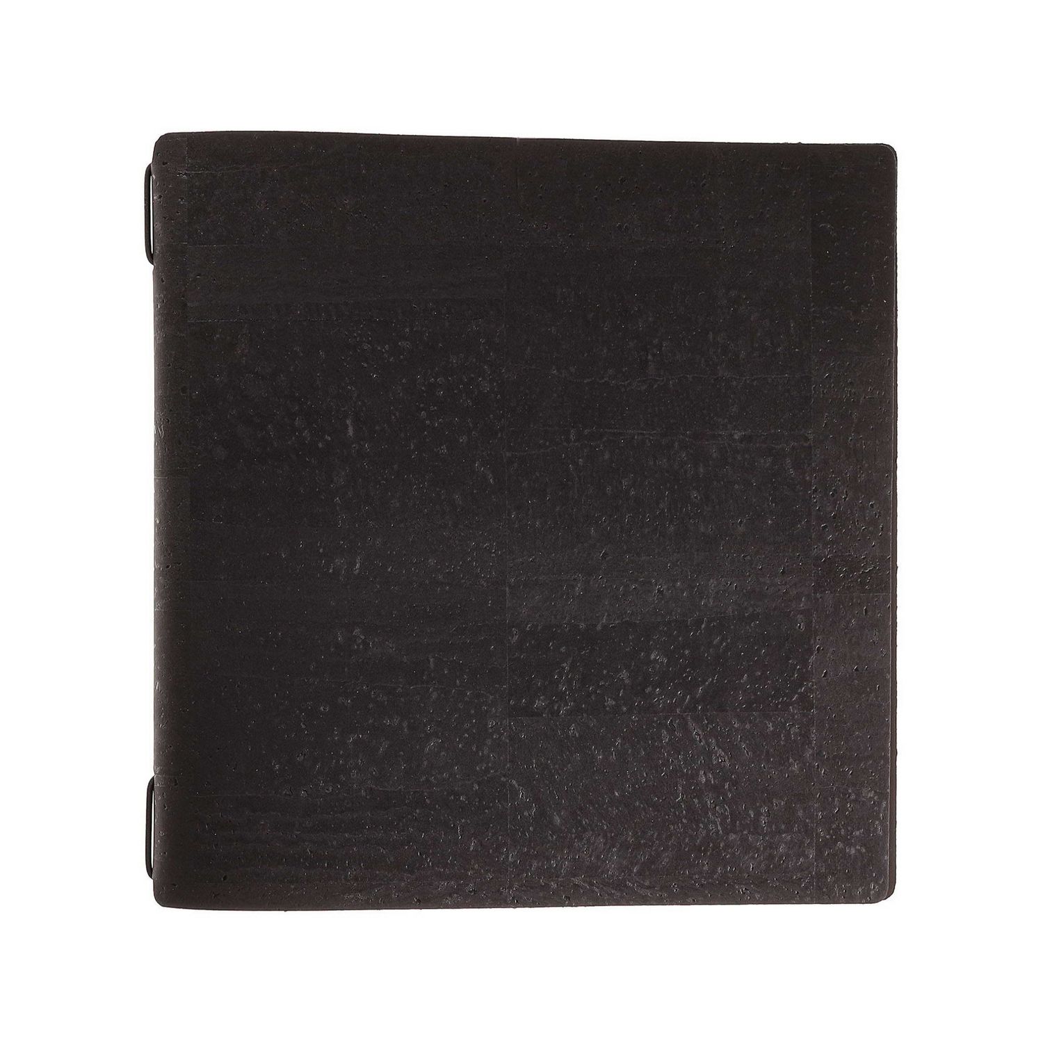 Porta Menu Quadrato 23x23,1 cm Con 2 Buste Sughero Nero Con Elastico Nero - Dag Style