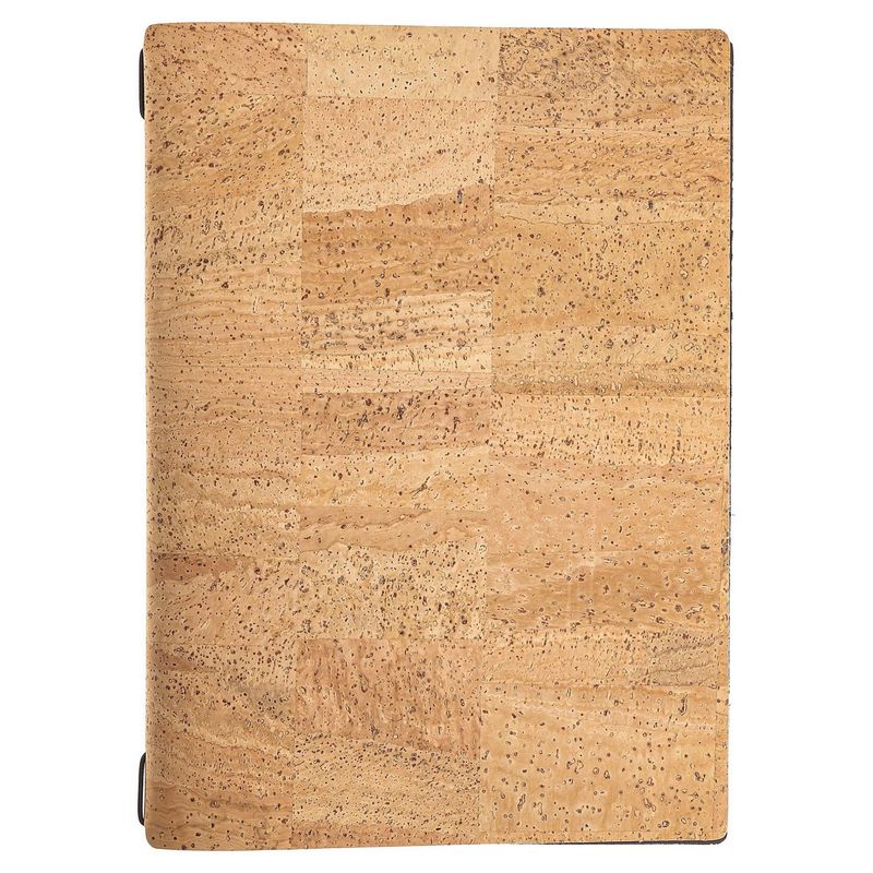 Porta Menu A4 23,2x31,8 cm Con 2 Buste Sughero Naturale Con Elastico Nero - Dag Style