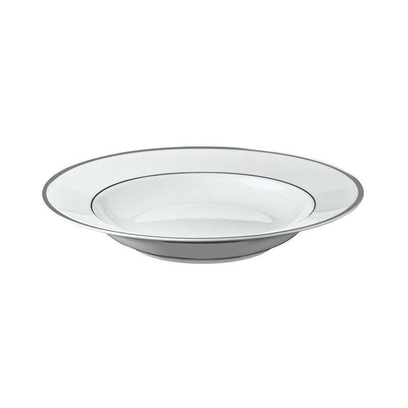 Piatto fondo con falda 22,5 cm Galon Platine - Degrenne