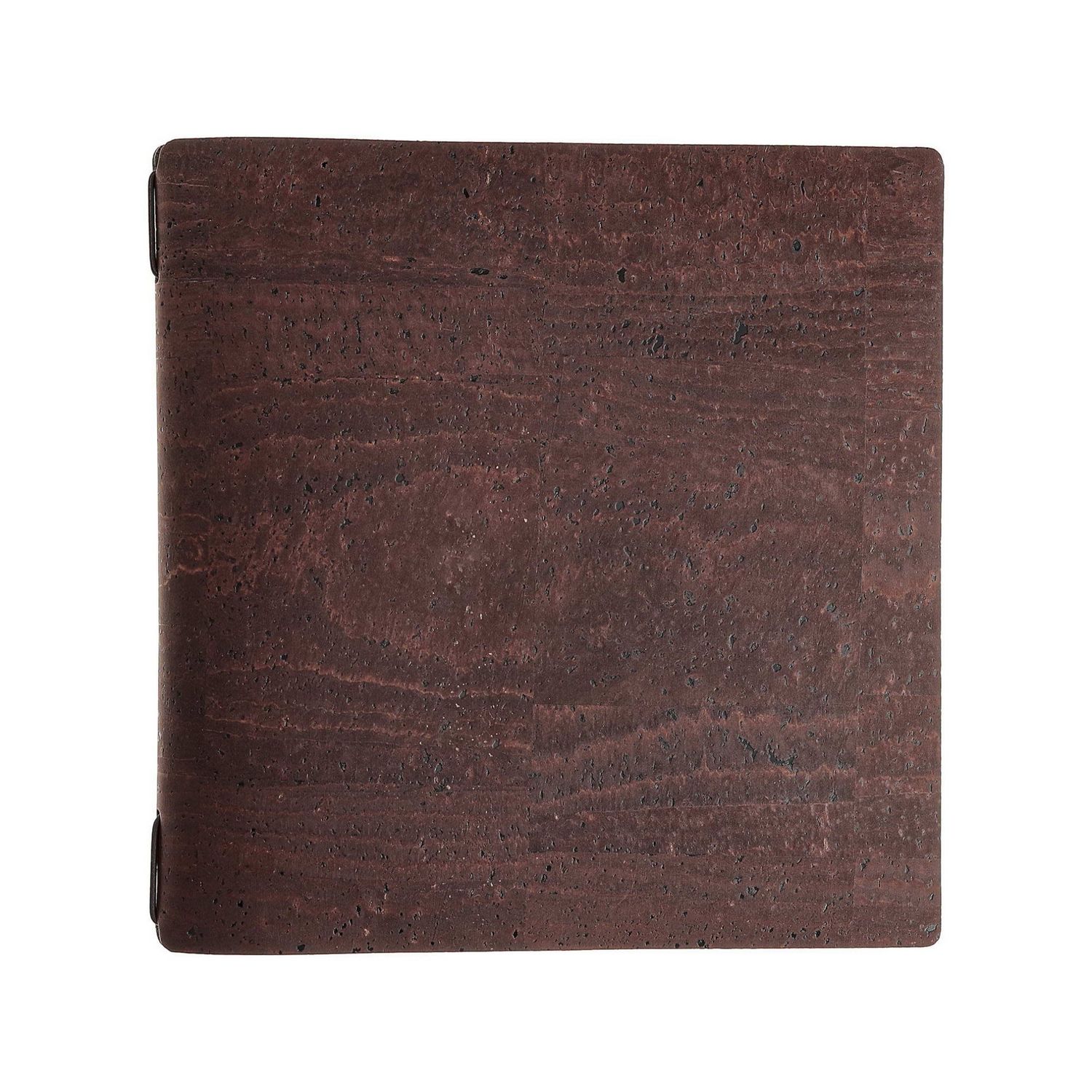 Porta Menu Quadrato 23x23,1 cm Con 2 Buste Sughero Marrone Con Elastico Nero - Dag Style