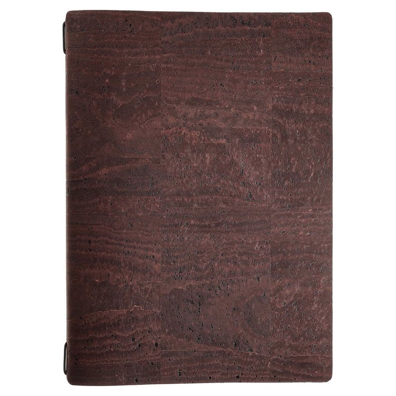 Porta Menu A4 23,2x31,8 cm Con 2 Buste Sughero Marrone Con Elastico Nero - Dag Style