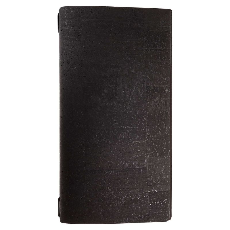 Porta Menu A4 Slim 17,4x31,8 cm Con 2 Buste Sughero Nero Con Elastico Nero - Dag Style