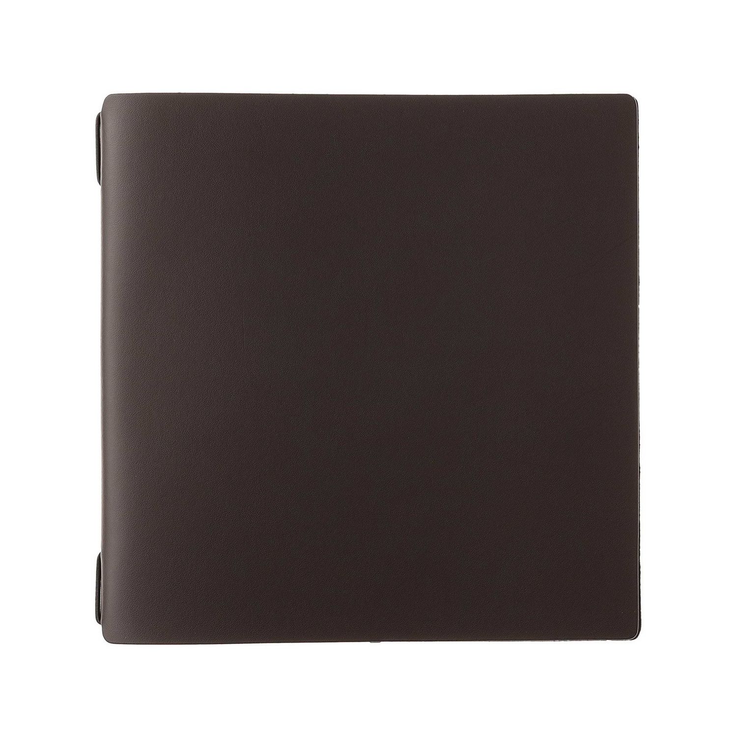 Porta Menu Quadrato 23x23,1 cm Con 2 Buste Portofino Marrone Con Elastico Nero - Dag Style