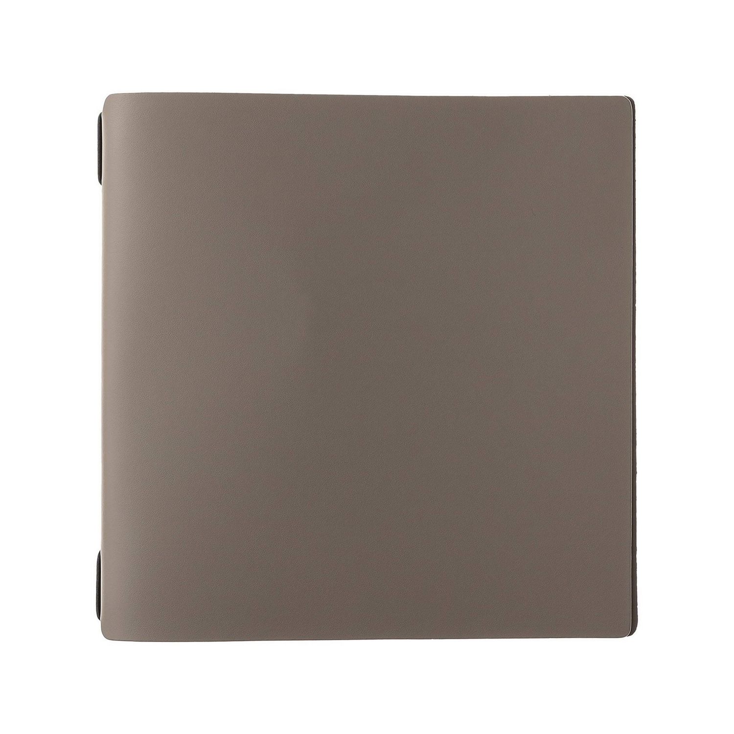 Porta Menu Quadrato 23x23,1 cm Con 2 Buste Portofino Tortora Con Elastico Nero - Dag Style