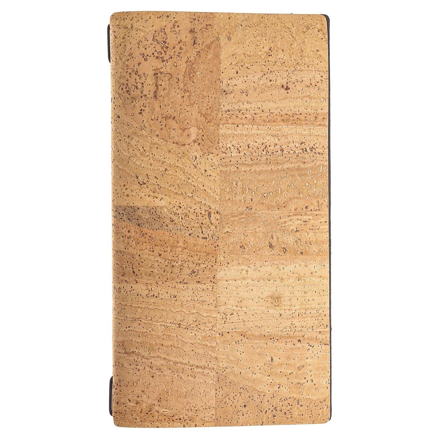 Porta Menu A4 Slim 17,4x31,8 cm Con 2 Buste Sughero Naturale Con Elastico Nero - Dag Style