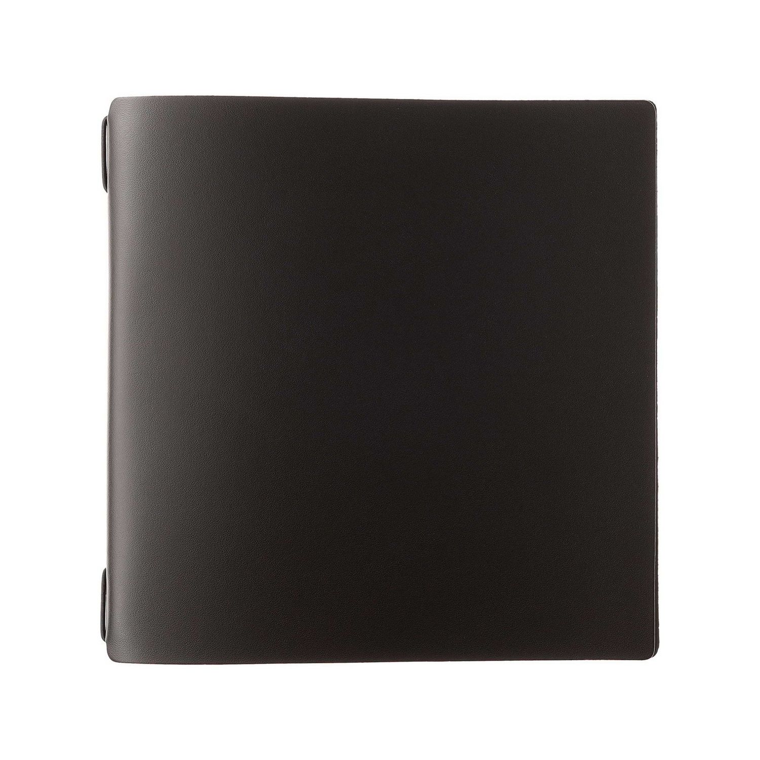 Porta Menu Quadrato 23x23,1 cm Con 2 Buste Portofino Nero Con Elastico Nero - Dag Style