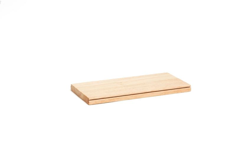 Vassoio Legno Quercia Per Supporto Spiedini W 12 x L 24 x H 1 cm - Comas