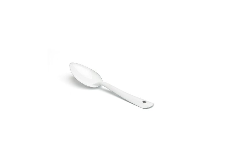 Cucchiaio Ferro Smaltato Bianco 20 cm - Comas