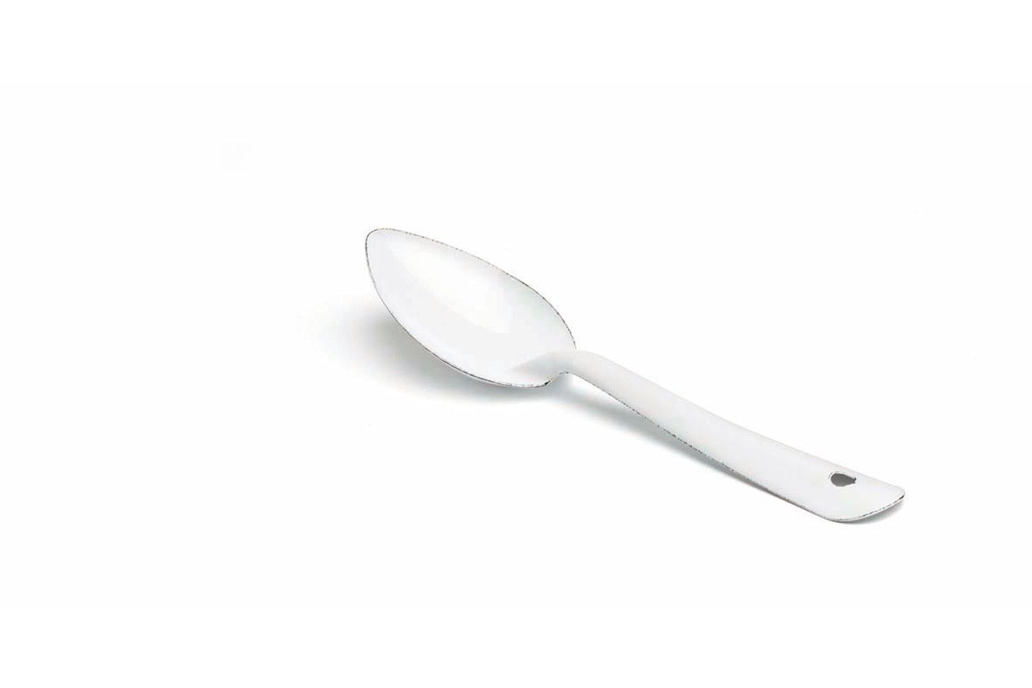 Cucchiaio Ferro Smaltato Bianco 15 cm - Comas