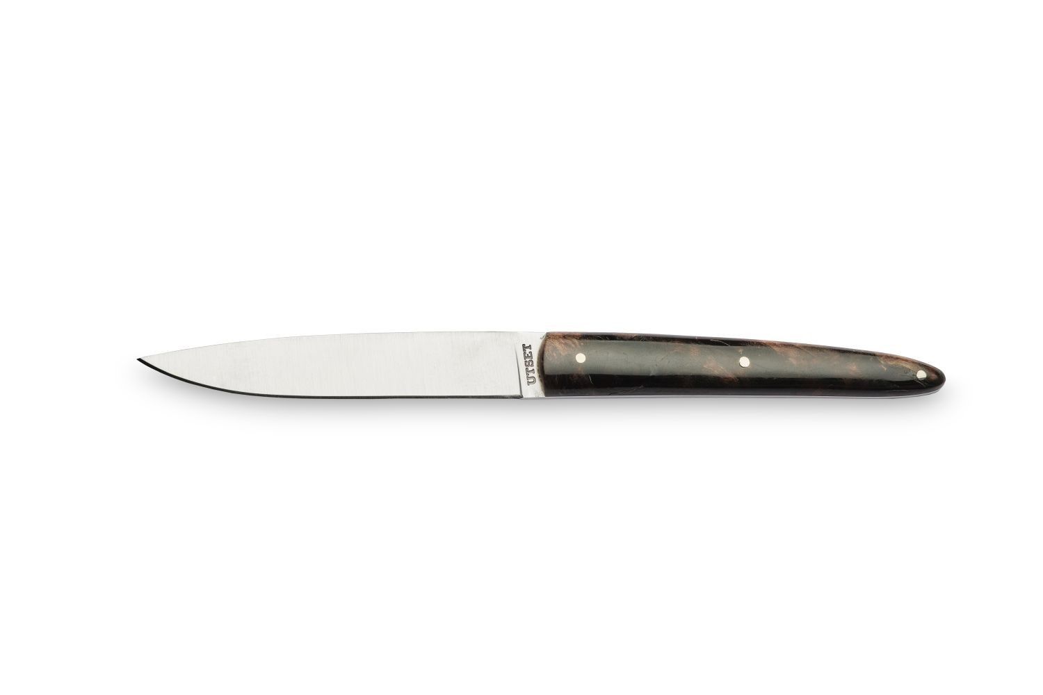 Coltello Tavola Utset Legno Nero Stabiliato - Comas