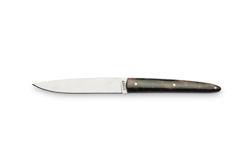 Coltello Tavola Utset Legno Nero Stabiliato - Comas