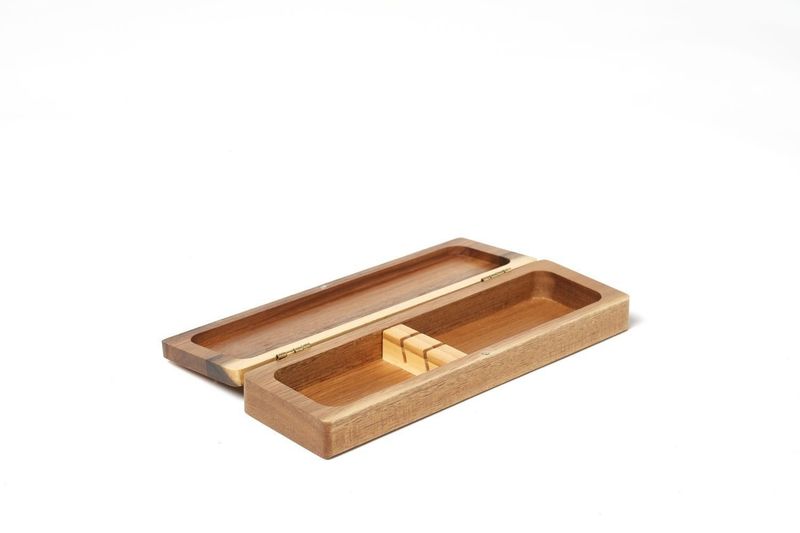 Scatola Di Legno 2 Coltelli Bistecca - Comas