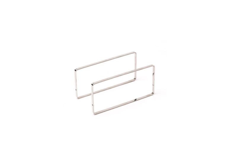 Bauhaus Set 2 Supporti Inox Alti Per Tavole - Comas