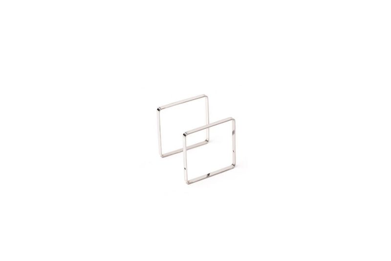 Bauhaus Set 2 Supporti Inox Slim Alti Per Tavole - Comas