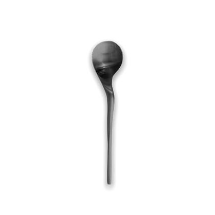 Cucchiaio Dessert Nero Opaco 16,5 cm Rama - Cookplay