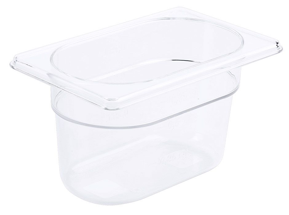 Contenitore GN 1/9 0,5 l SAN Trasparente - Contacto