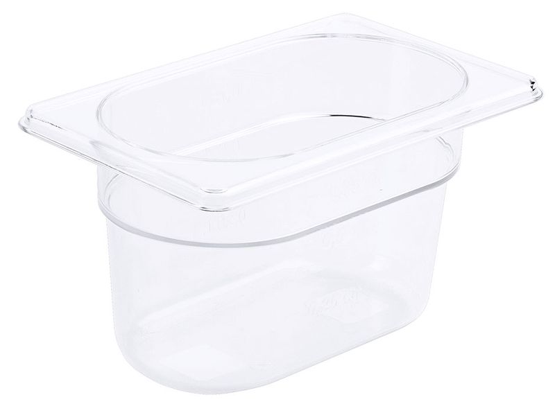 Contenitore GN 1/9 0,5 l SAN Trasparente - Contacto