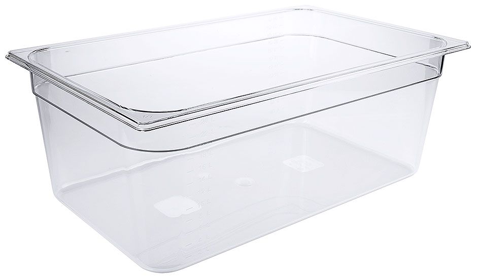 Contenitore GN 1/1 27,5 l SAN Trasparente - Contacto