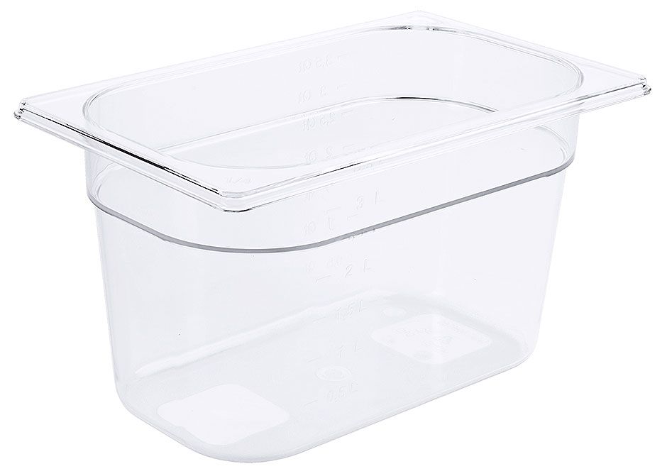 Contenitore GN 1/4 2,5 l SAN Trasparente - Contacto