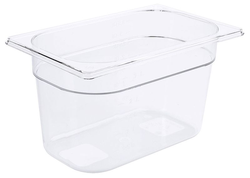 Contenitore GN 1/4 2,5 l SAN Trasparente - Contacto