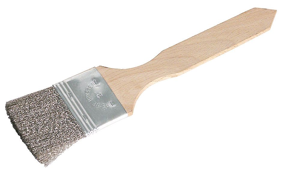 Spazzola in Ottone 22 cm con Manico in Legno - Contacto