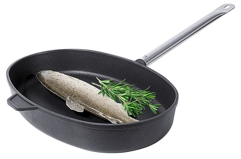 Padella Ovale per Pesce 38 x 26 cm - Contacto