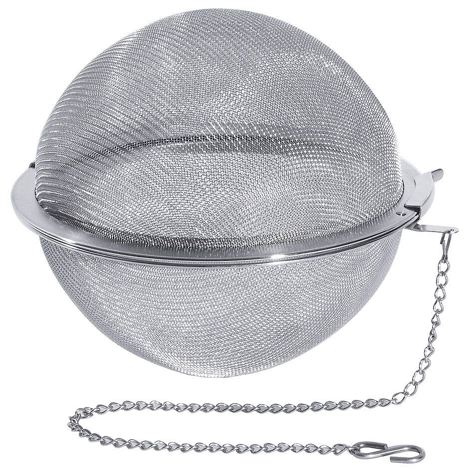 Sfera Colino per Tè 15 cm a Maglia Fine con Catena 35 cm - Contacto