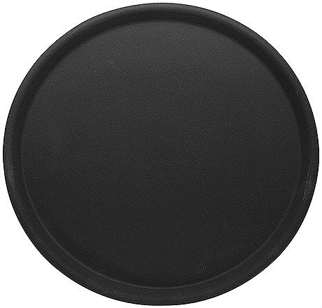 Vassoio Antiscivolo Rotondo 38 cm Nero - Contacto